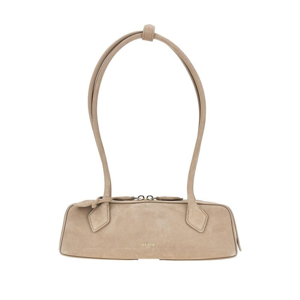 Alaia Women Nubuck Leather Small 'Le Teckel' Bag